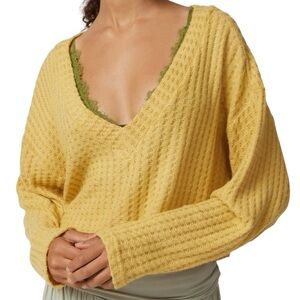 NEW Waffle-Knit Cropped Top